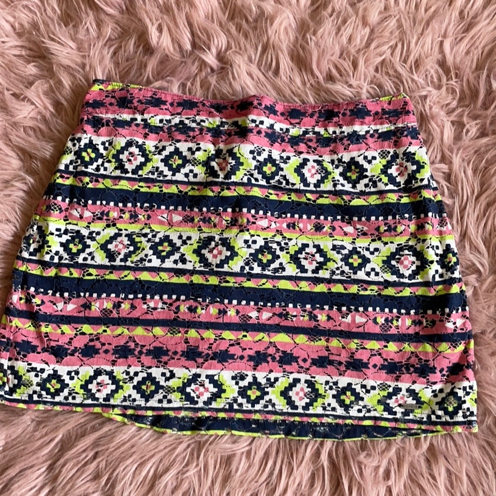 Colorful Holister Mini Skirt
